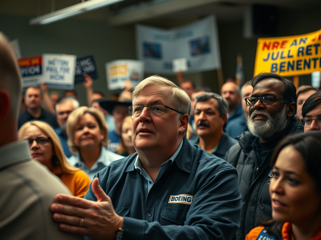 Boeing Union Rejects Contract Over Pensions