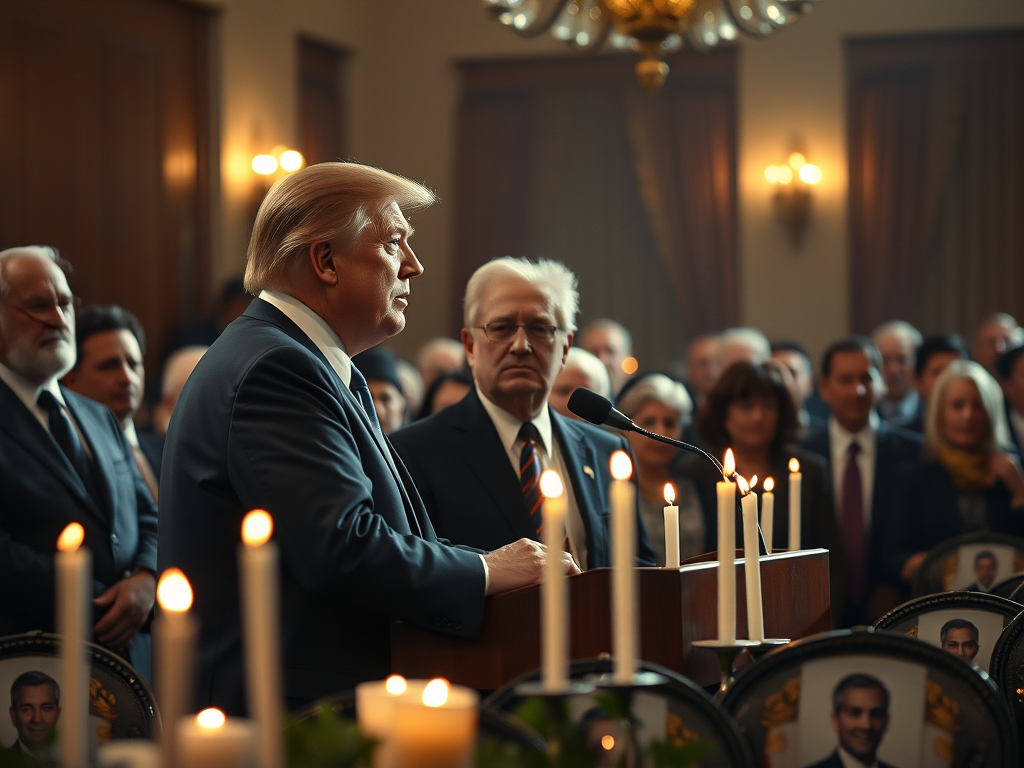 Trump Blames Democrats for Antisemitism at Florida Event