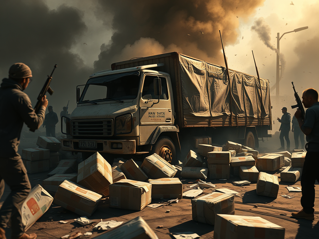 Gaza Aid Convoy Looted Amidst Growing Chaos
