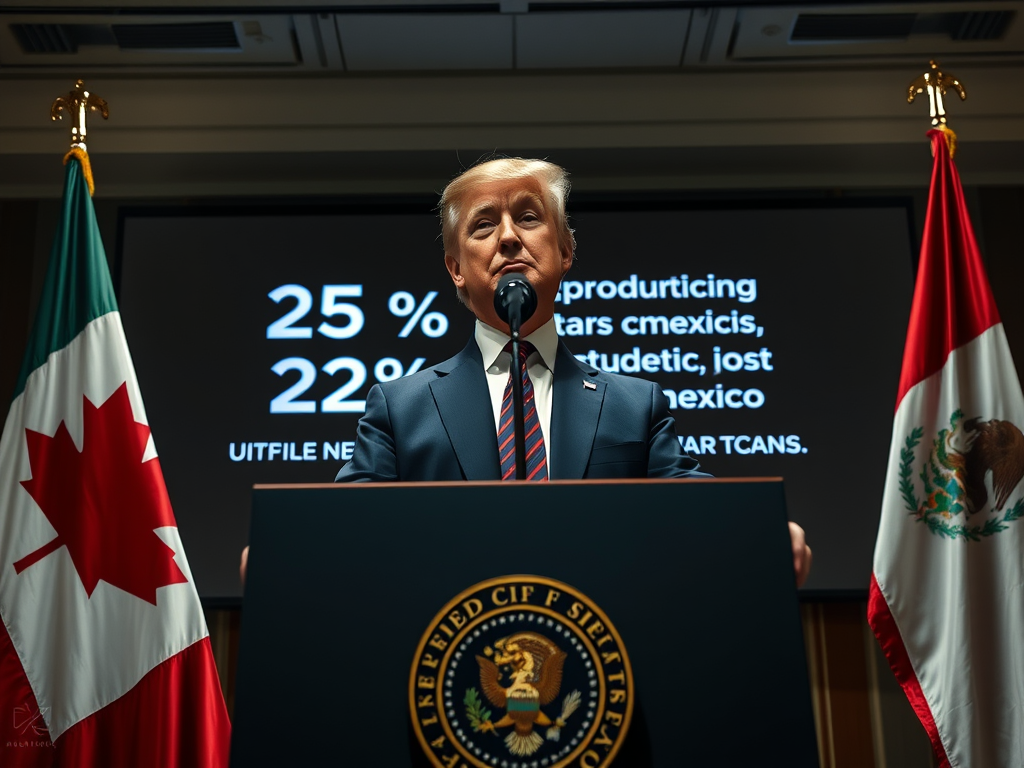 Trump Imposes 25% Tariff on Imports from Canada and Mexico