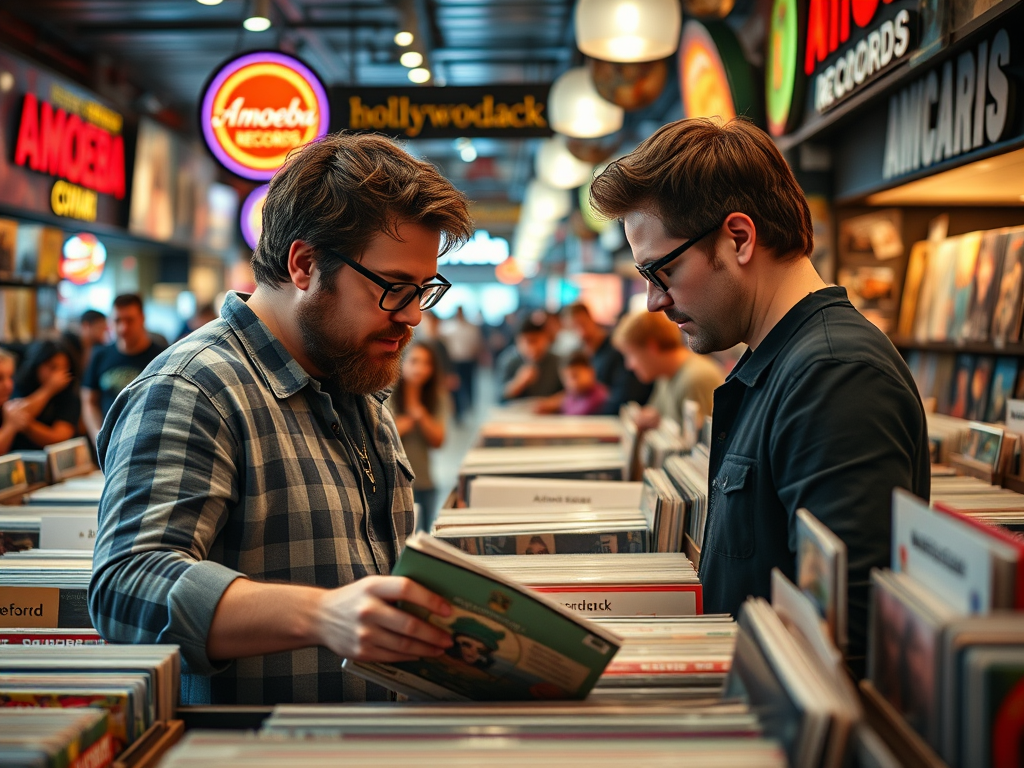Seth Rogen’s Vinyl Hunt: Celebrities in Amoeba Records