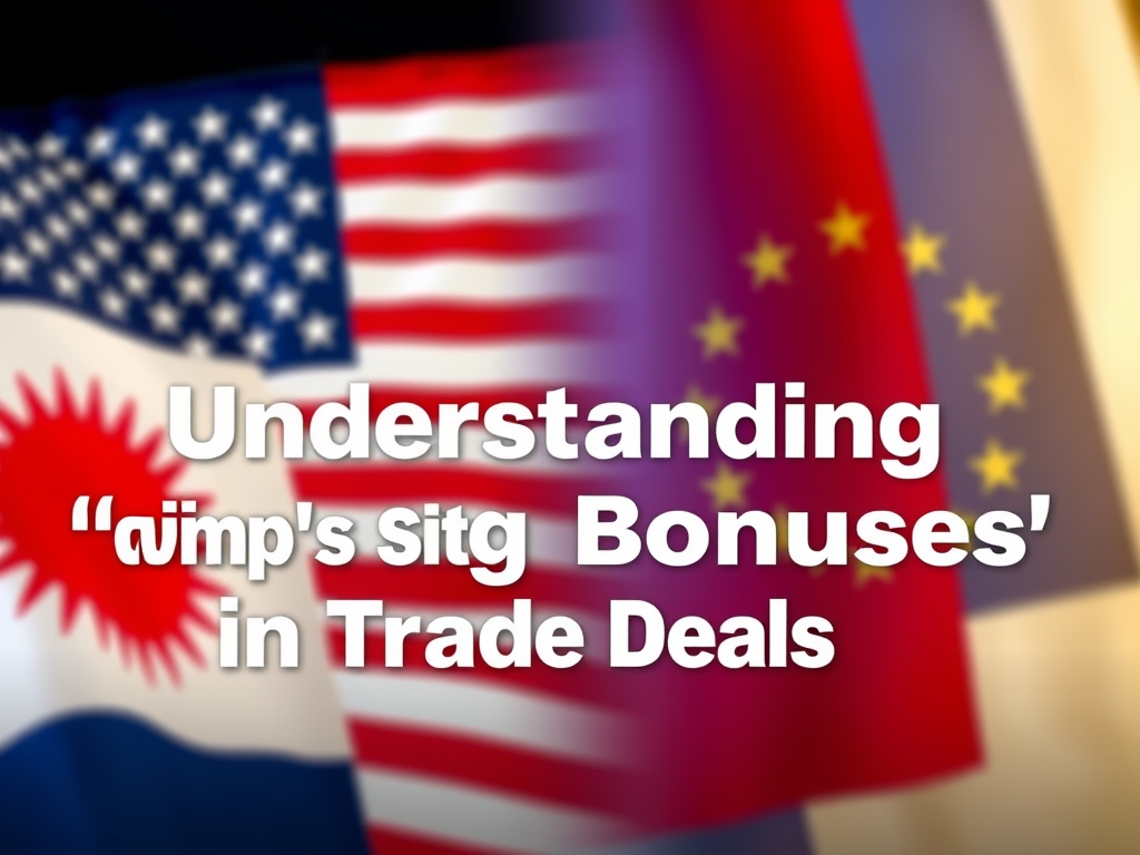 Understanding Trump’s ‘Signing Bonuses’ in Trade Deals