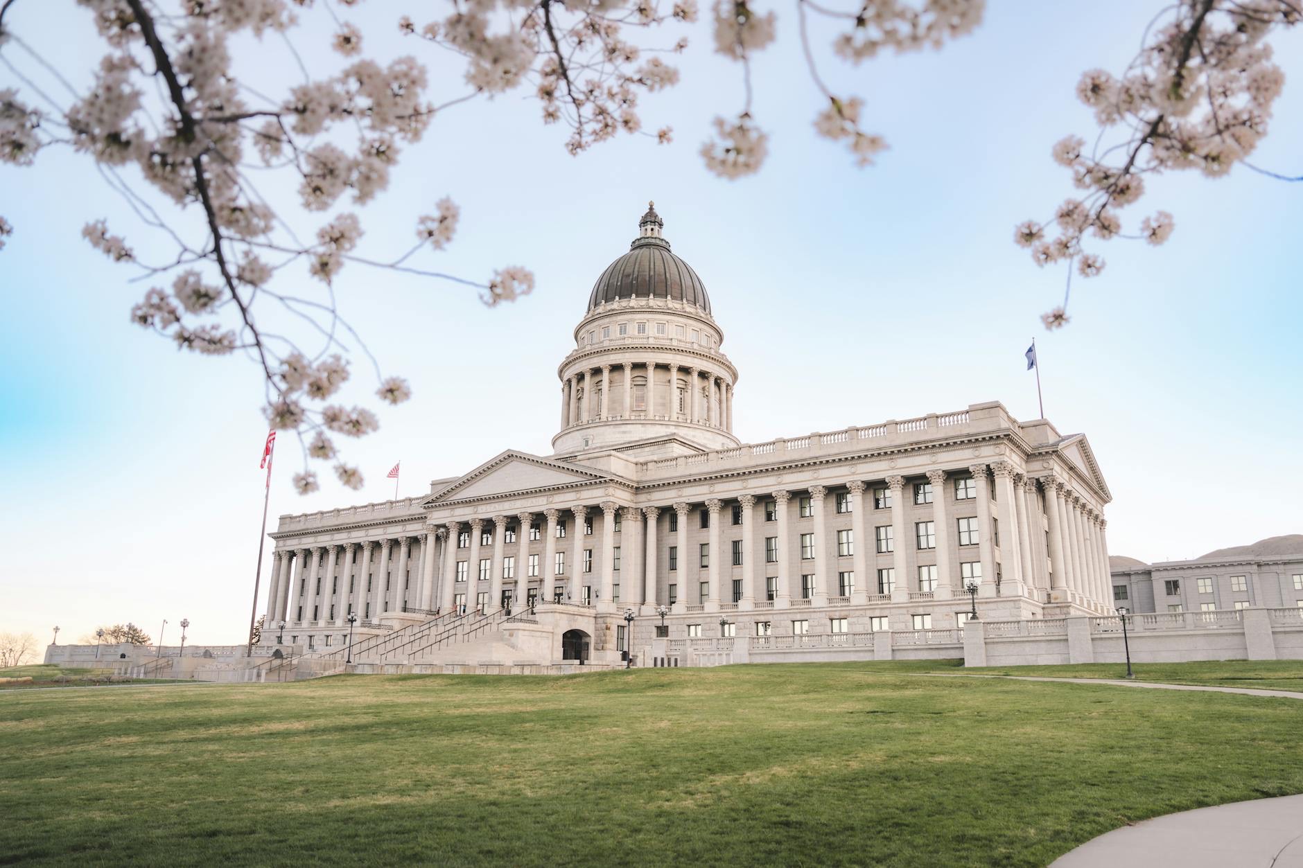 Students and educators gather near the Colorado State Capitol as lawmakers debate education funding and school policy.