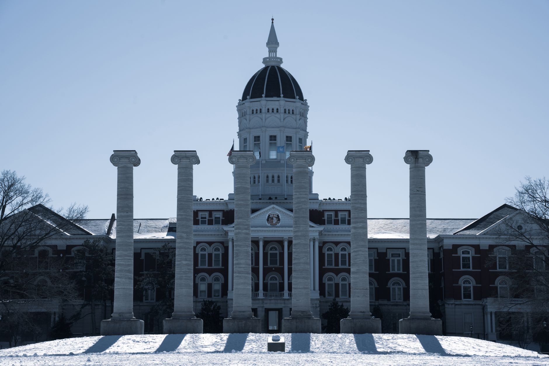 Graduate students conduct research at a U.S. university as federal funding uncertainty contributes to smaller doctoral cohorts.